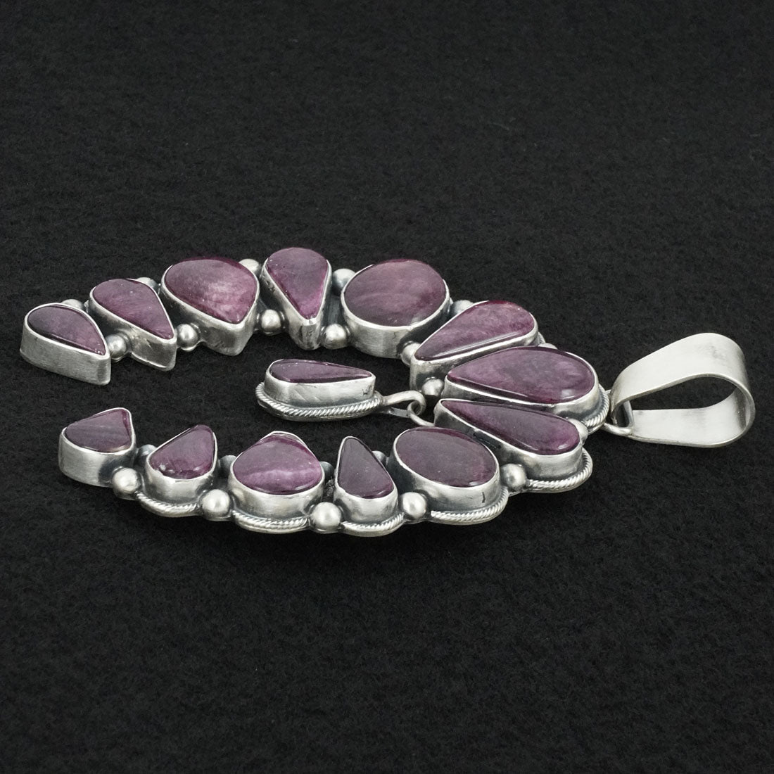 Paul Livingston Spiny Oyster & Sterling Silver Pendant