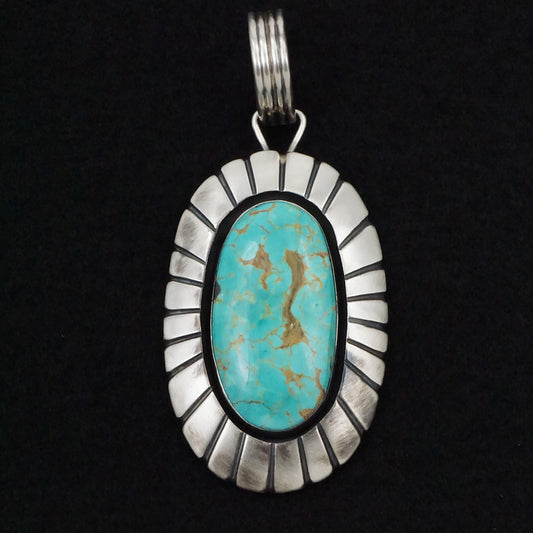 Jackson Hoskie Turquoise & Sterling Silver Pendant