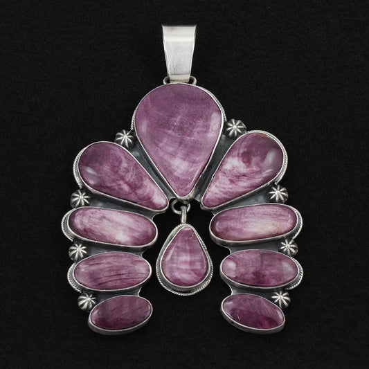 Paul Livingston Spiny Oyster & Sterling Silver Pendant