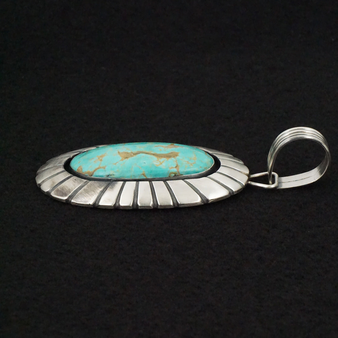 Jackson Hoskie Turquoise & Sterling Silver Pendant