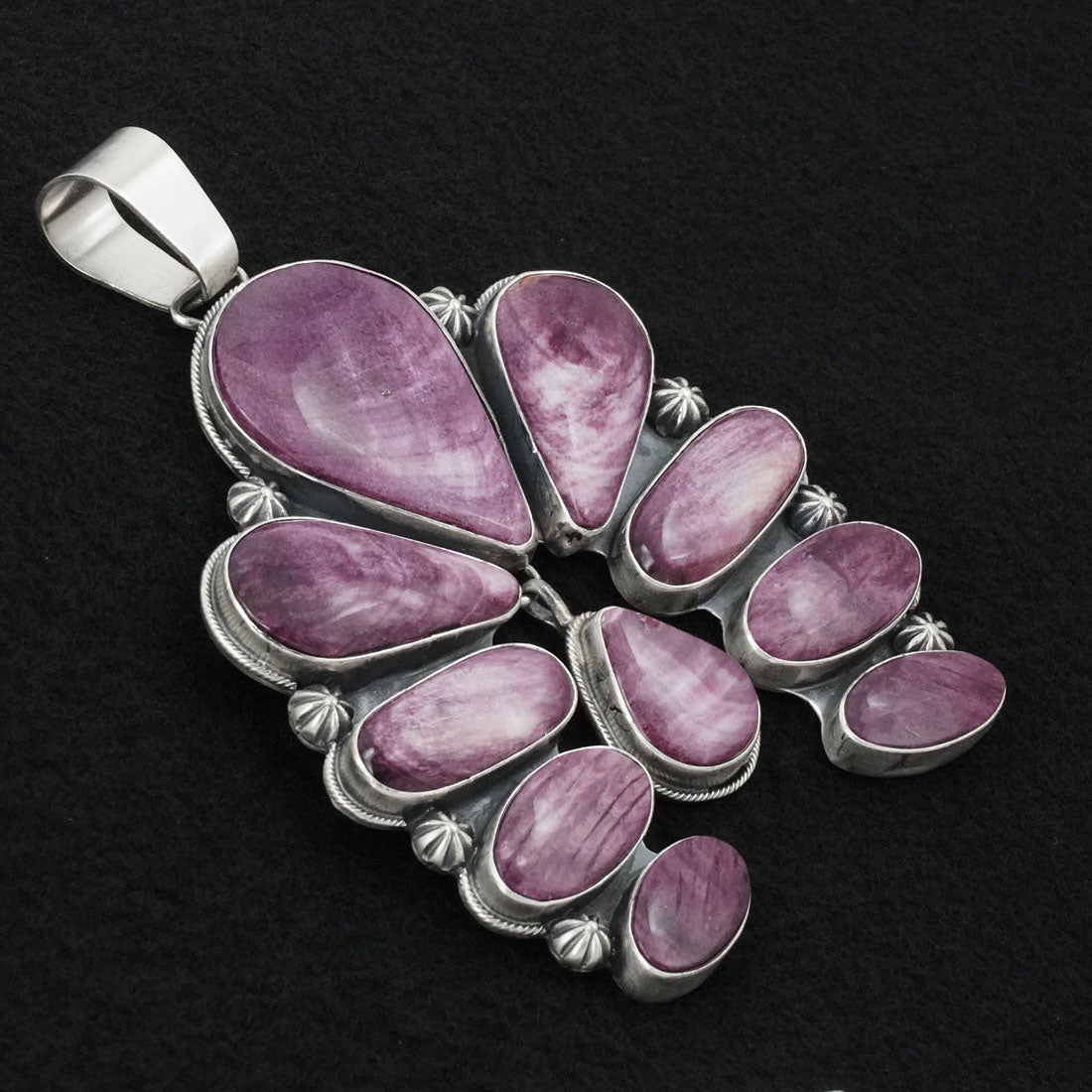 Paul Livingston Spiny Oyster & Sterling Silver Pendant