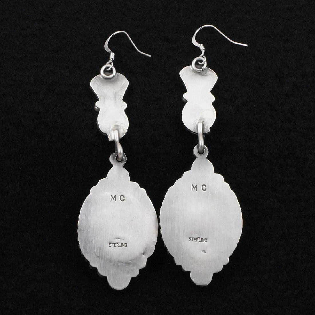 Michael Calladitto Turquoise & Sterling Silver Earrings