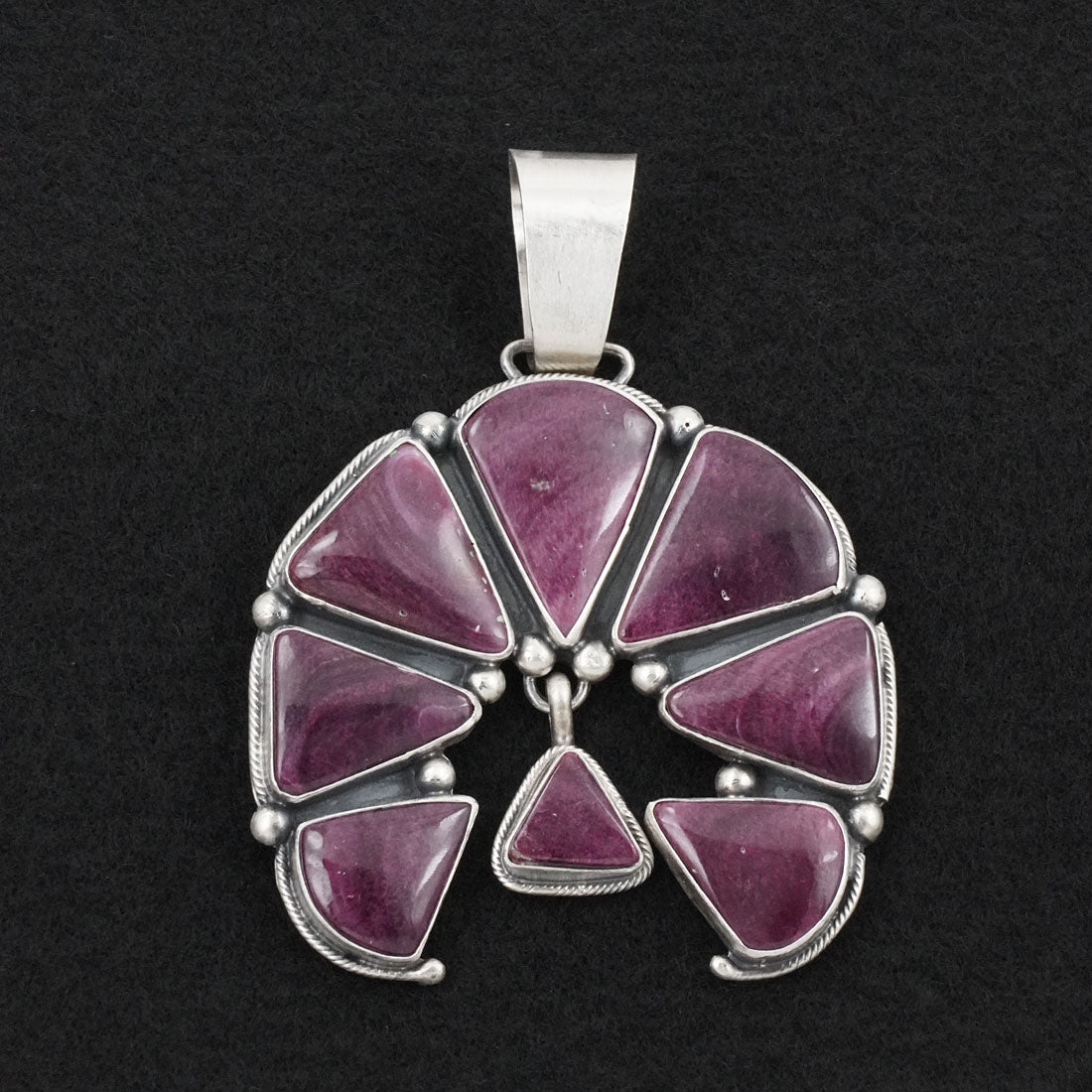 Paul Livingston Spiny Oyster & Sterling Silver Pendant