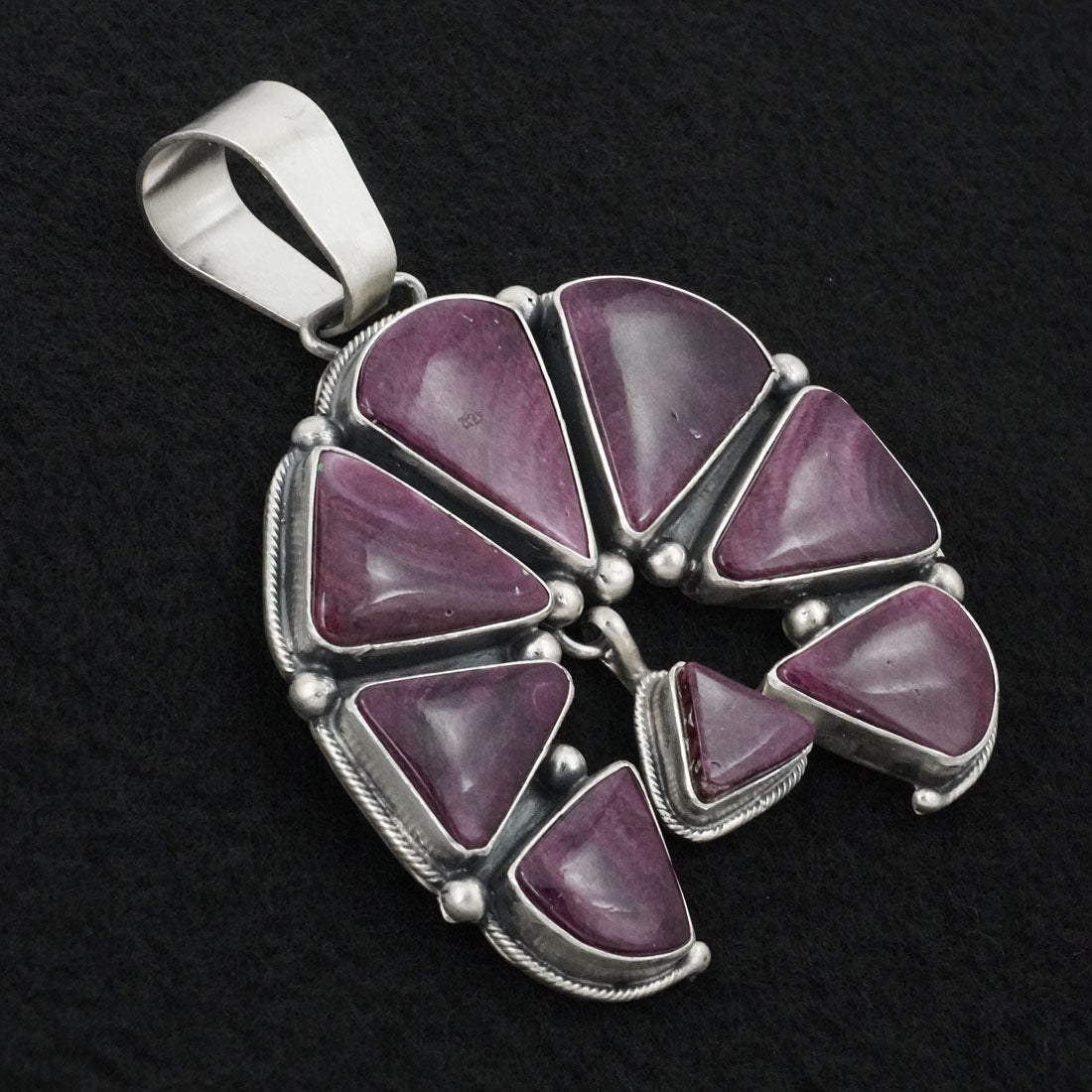 Paul Livingston Spiny Oyster & Sterling Silver Pendant
