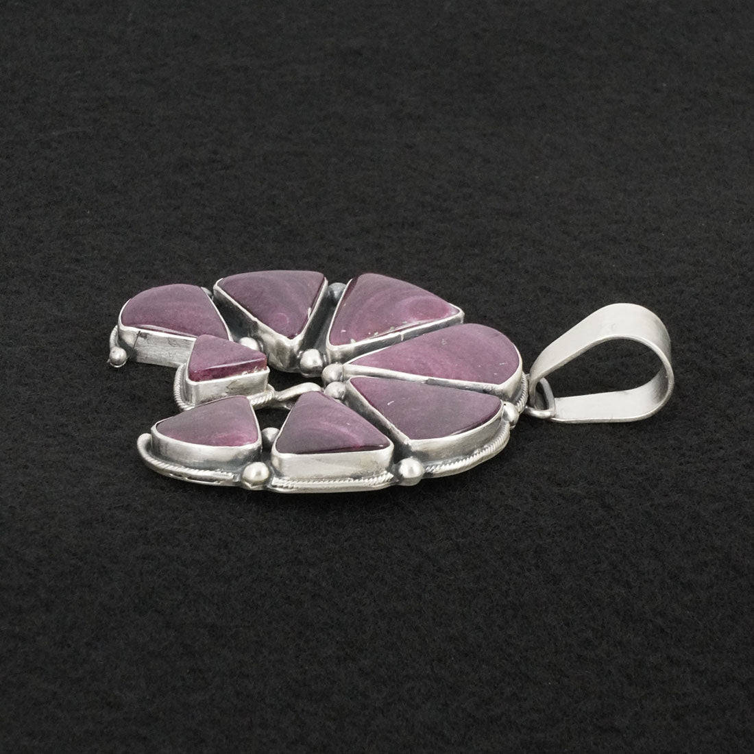Paul Livingston Spiny Oyster & Sterling Silver Pendant