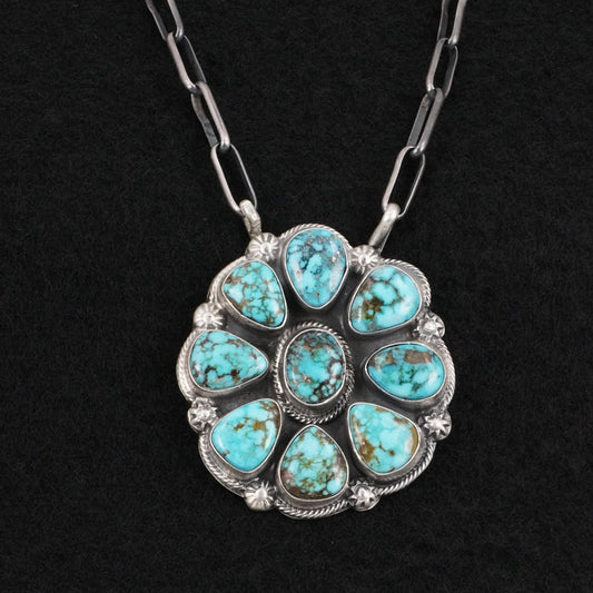 Bobby Johnson Turquoise & Sterling Silver Necklace