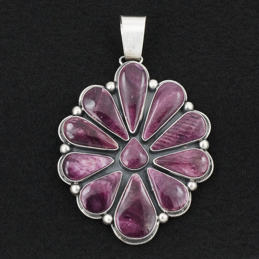 Paul Livingston Spiny Oyster & Sterling Silver Pendant