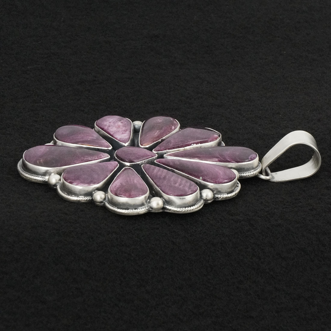 Paul Livingston Spiny Oyster & Sterling Silver Pendant
