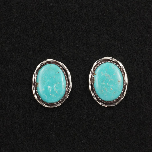 Ernest Hawthorne Turquoise & Sterling Silver Earrings