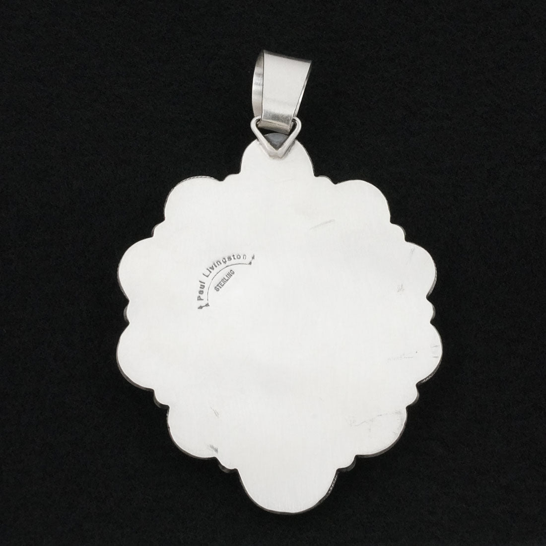 Paul Livingston Spiny Oyster & Sterling Silver Pendant