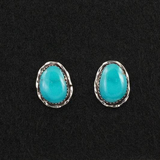 Ernest Hawthorne Turquoise & Sterling Silver Earrings