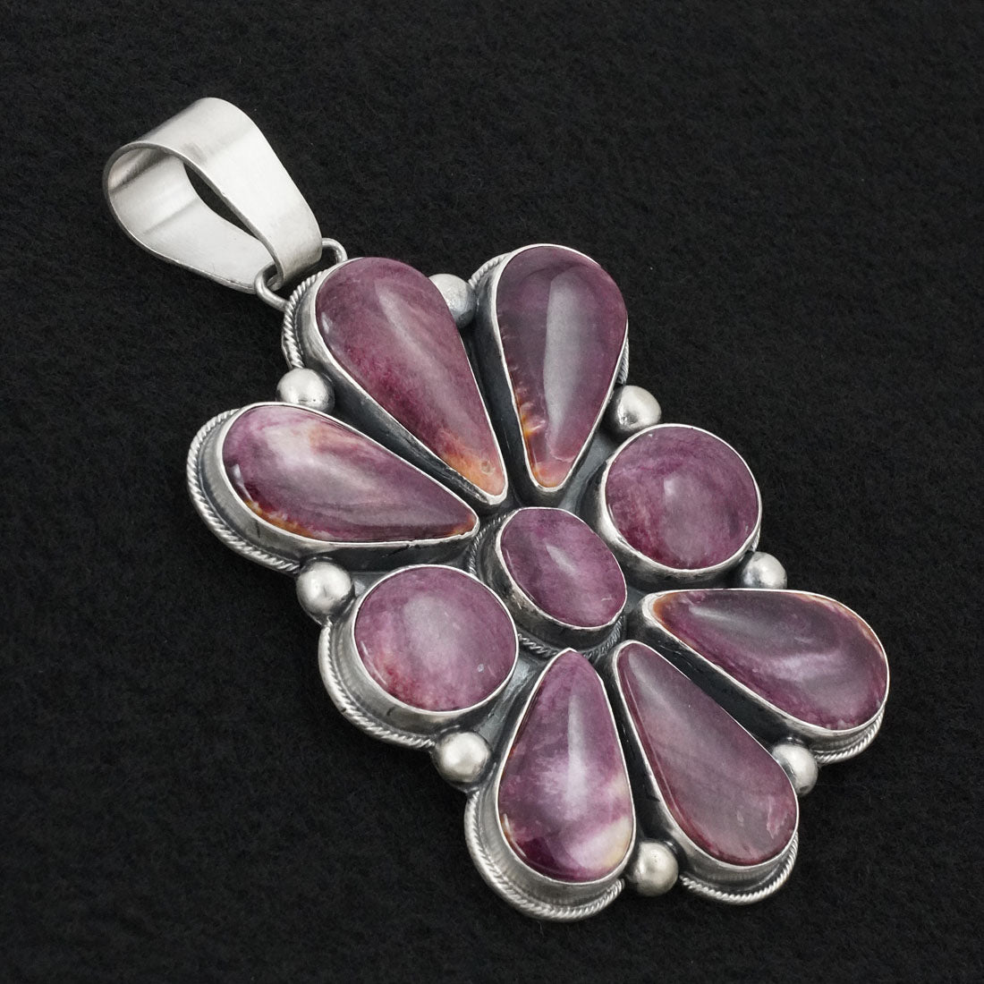 Paul Livingston Spiny Oyster & Sterling Silver Pendant