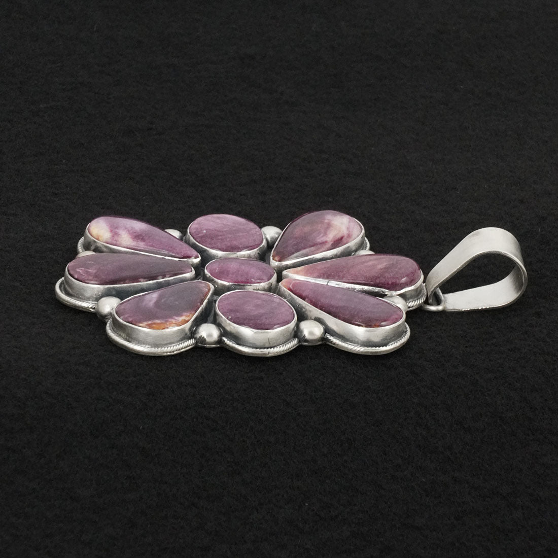 Paul Livingston Spiny Oyster & Sterling Silver Pendant