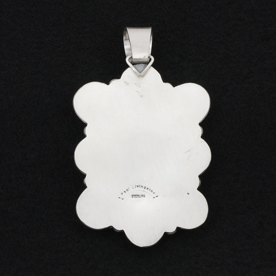 Paul Livingston Spiny Oyster & Sterling Silver Pendant