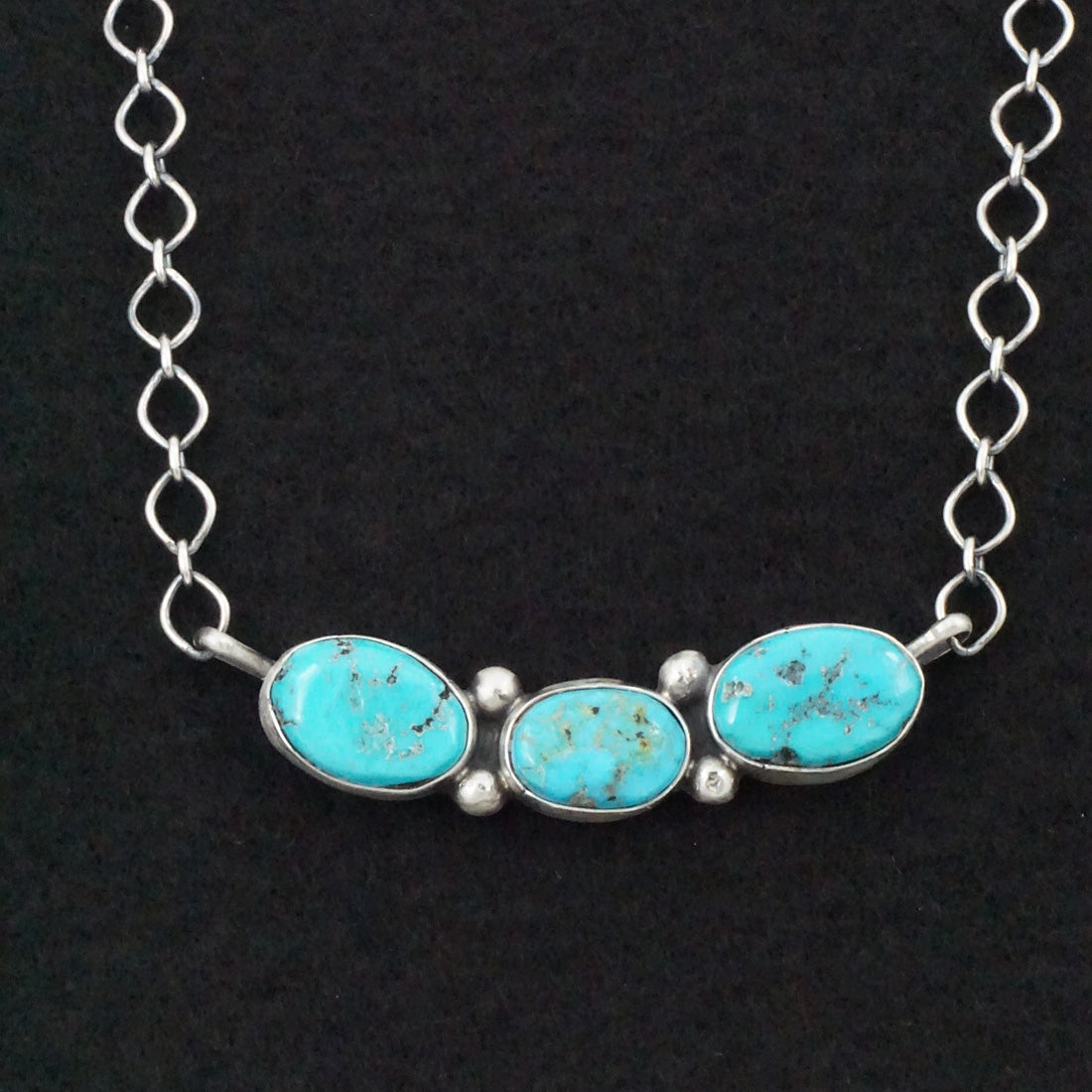 Bobby Johnson Turquoise & Sterling Silver Necklace