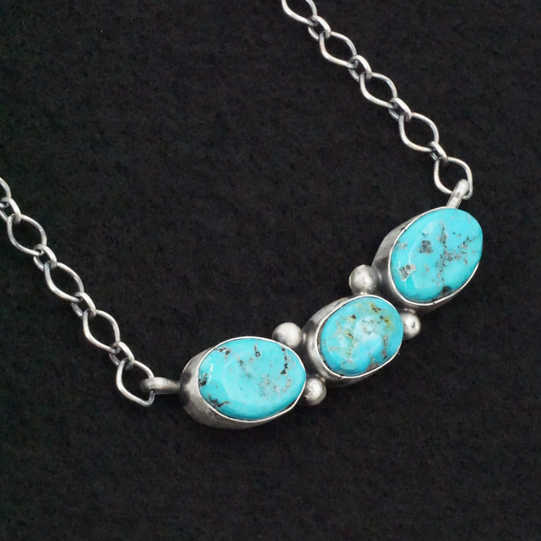 Bobby Johnson Turquoise & Sterling Silver Necklace