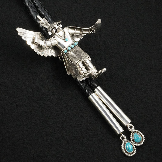 Wilford Begay Turquoise & Sterling Silver Bolo Tie