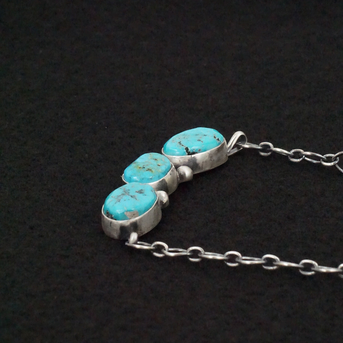 Bobby Johnson Turquoise & Sterling Silver Necklace