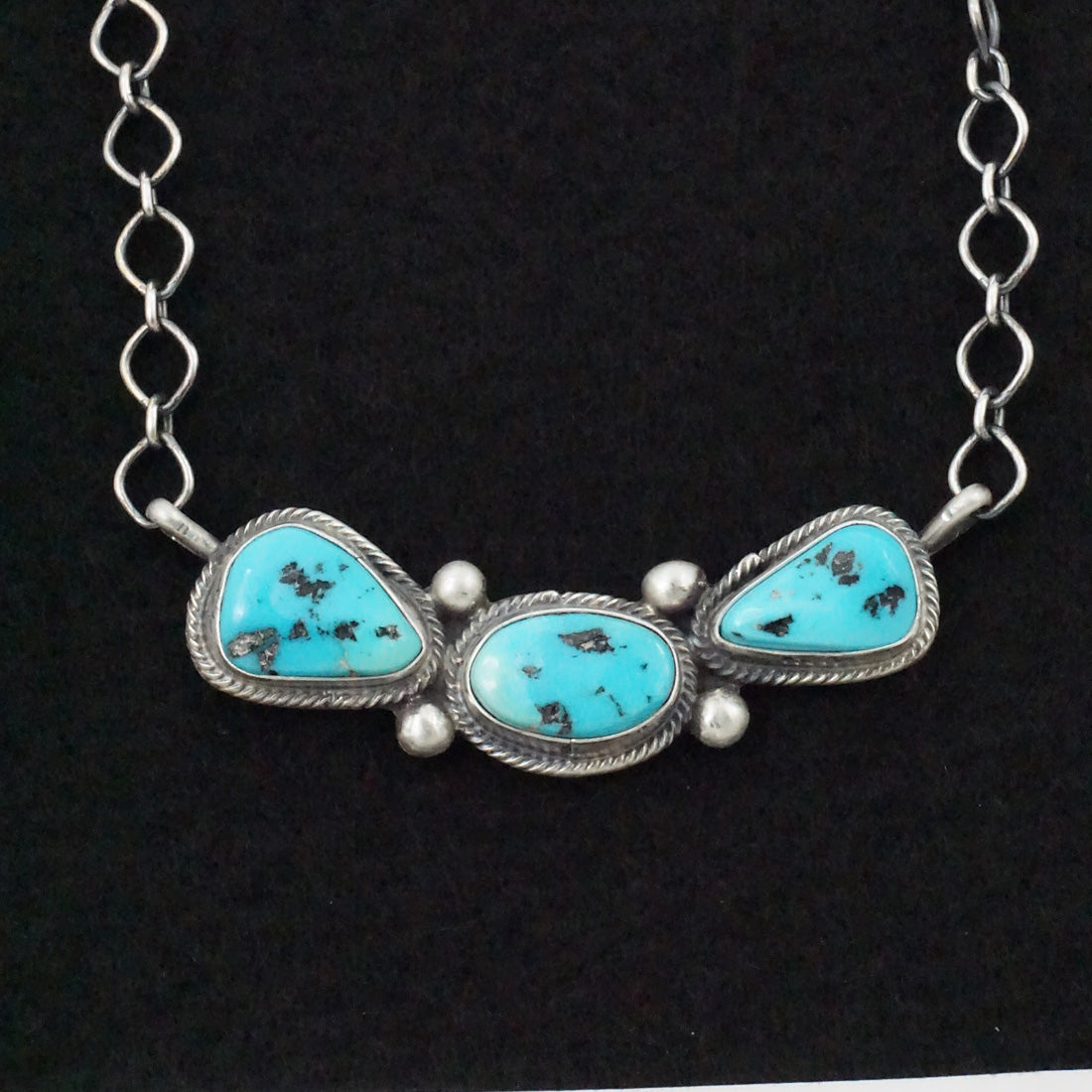 Bobby Johnson Turquoise & Sterling Silver Necklace