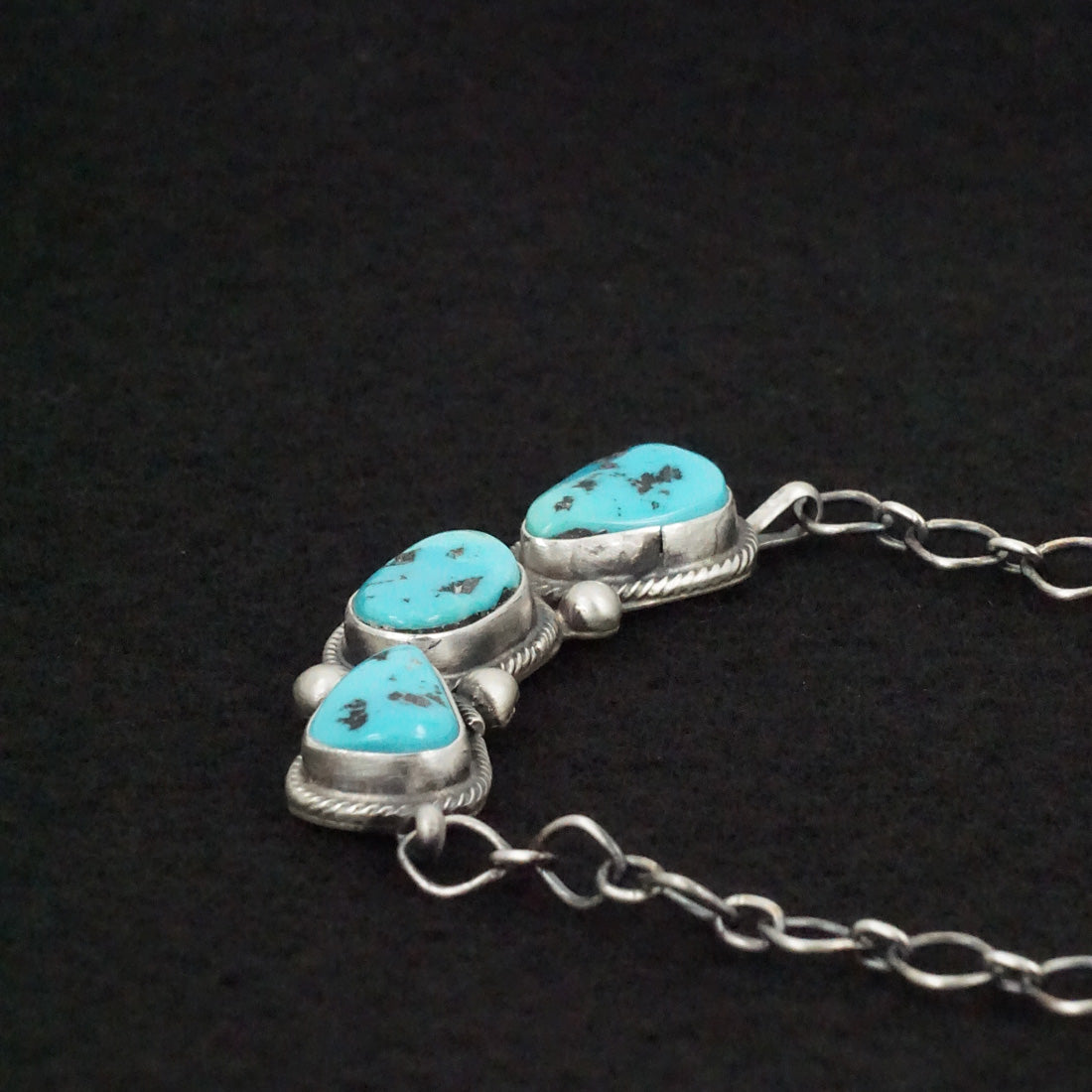 Bobby Johnson Turquoise & Sterling Silver Necklace