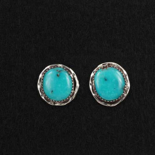 Ernest Hawthorne Turquoise & Sterling Silver Earrings