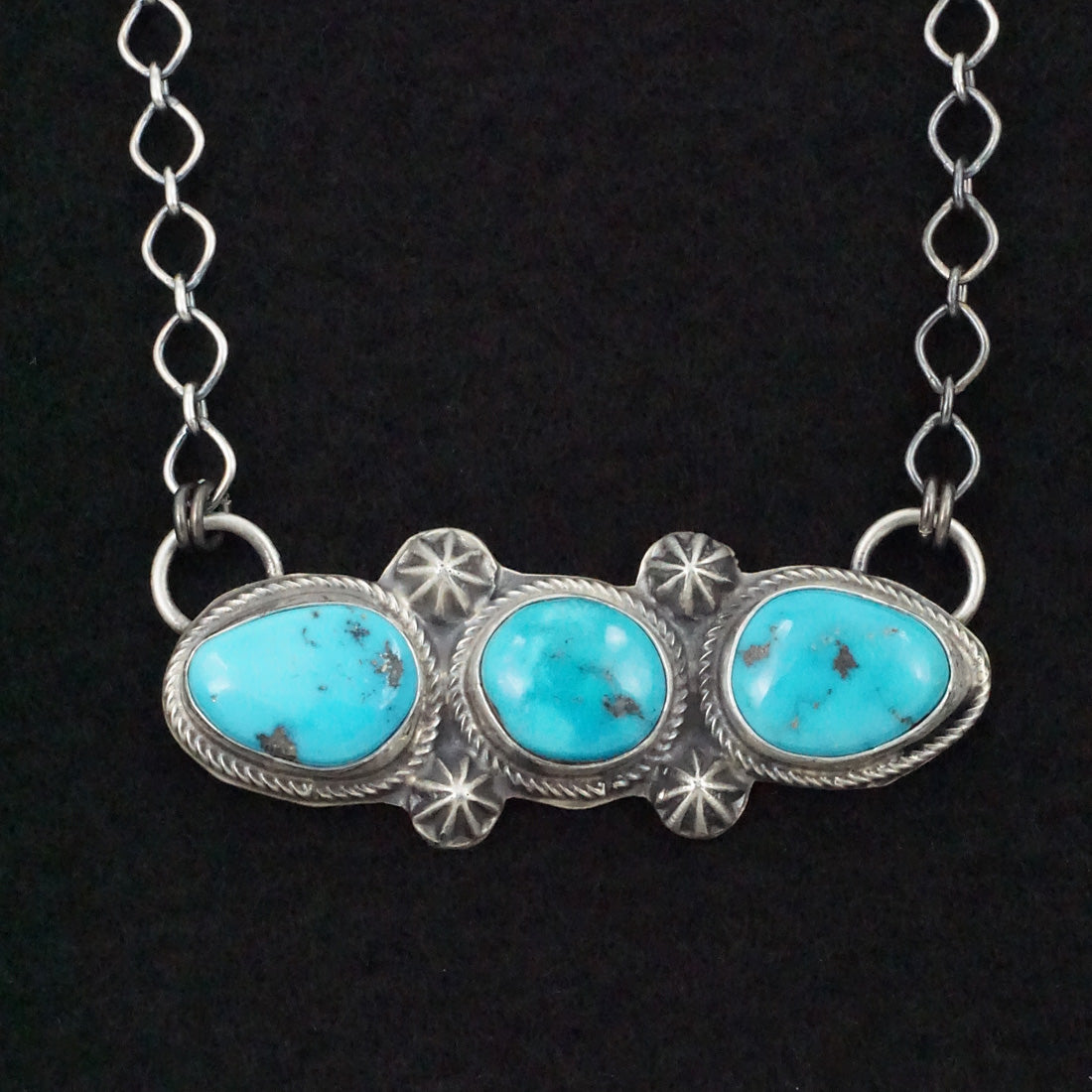 Bob Becenti Turquoise & Sterling Silver Necklace