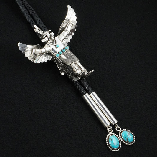 Wilford Begay Turquoise & Sterling Silver Bolo Tie (Copy)