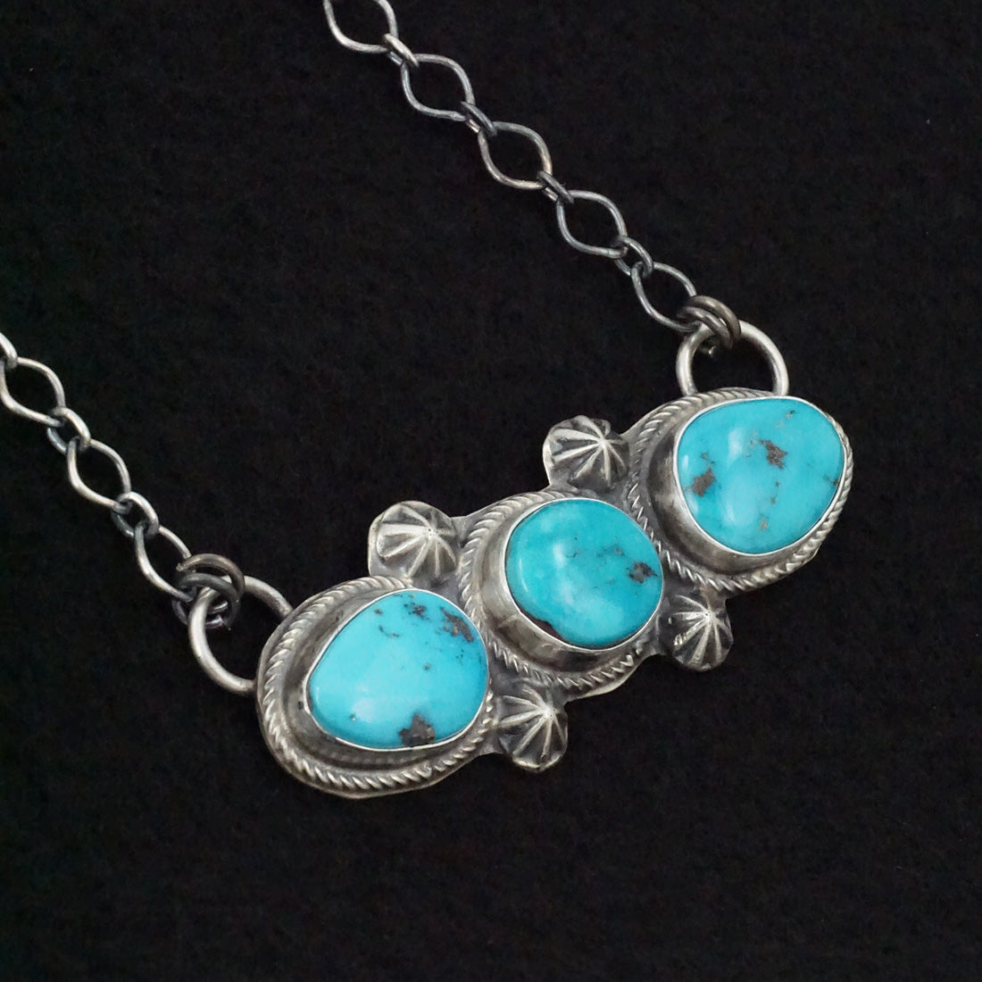 Bob Becenti Turquoise & Sterling Silver Necklace