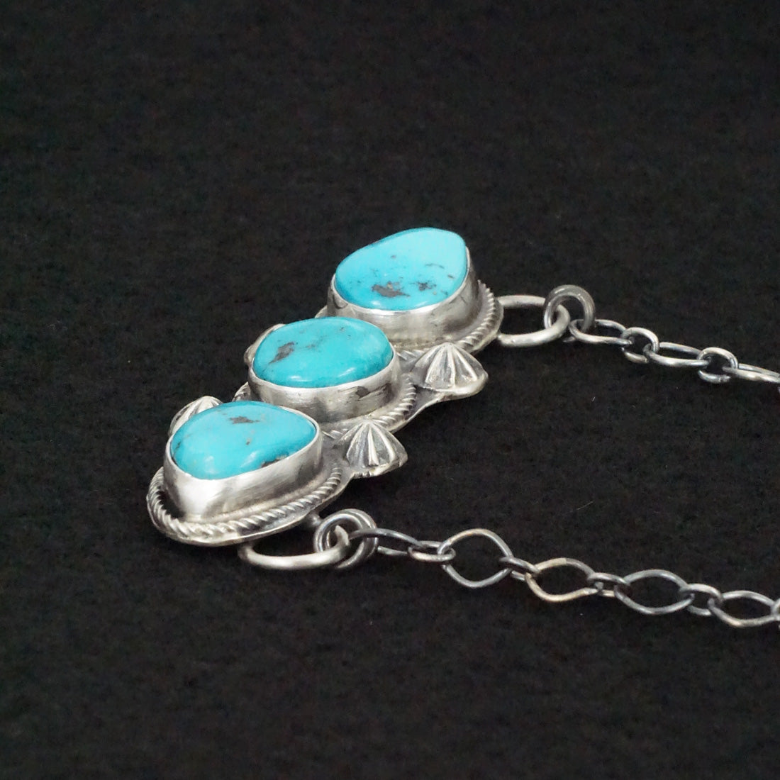 Bob Becenti Turquoise & Sterling Silver Necklace