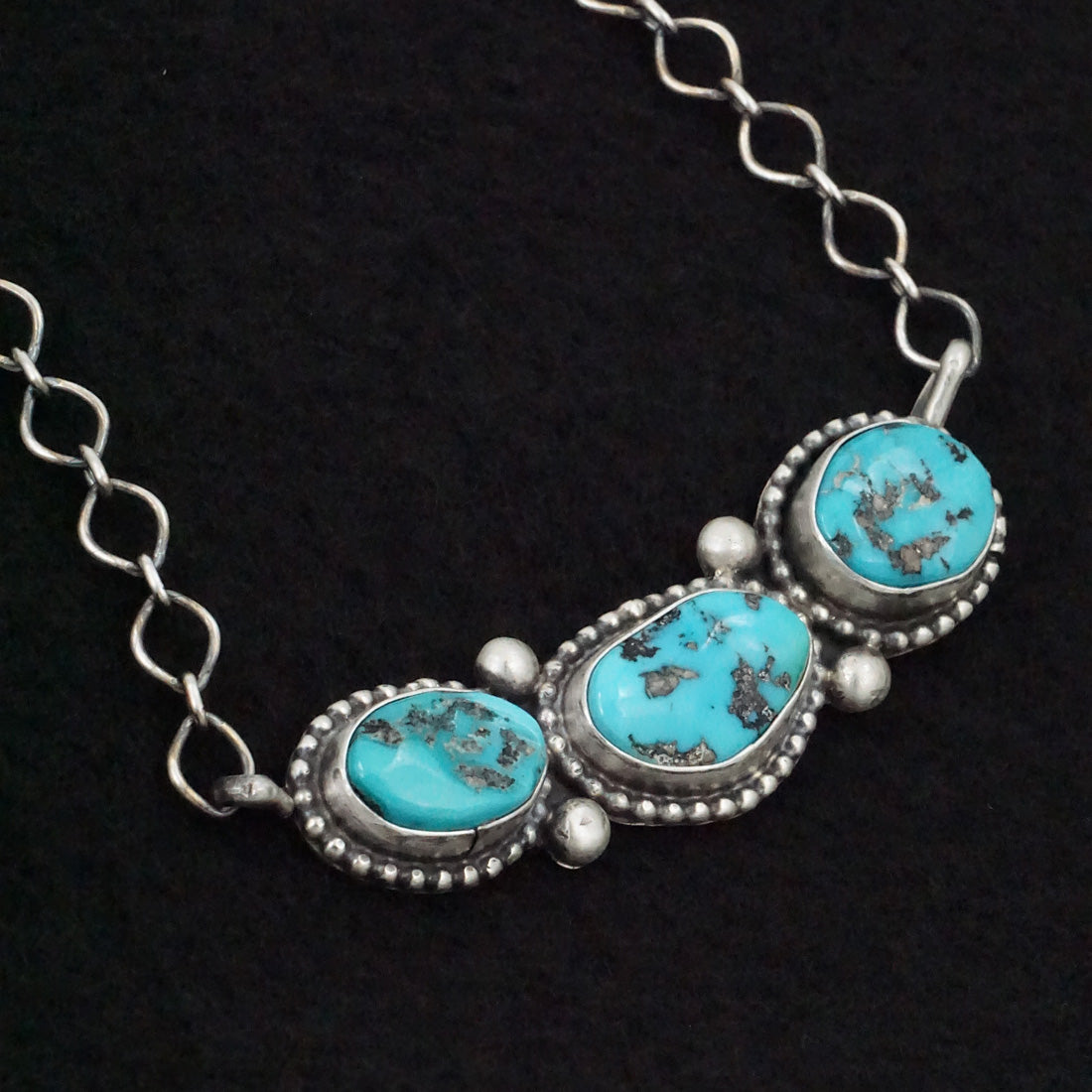 Bobby Johnson Turquoise & Sterling Silver Necklace