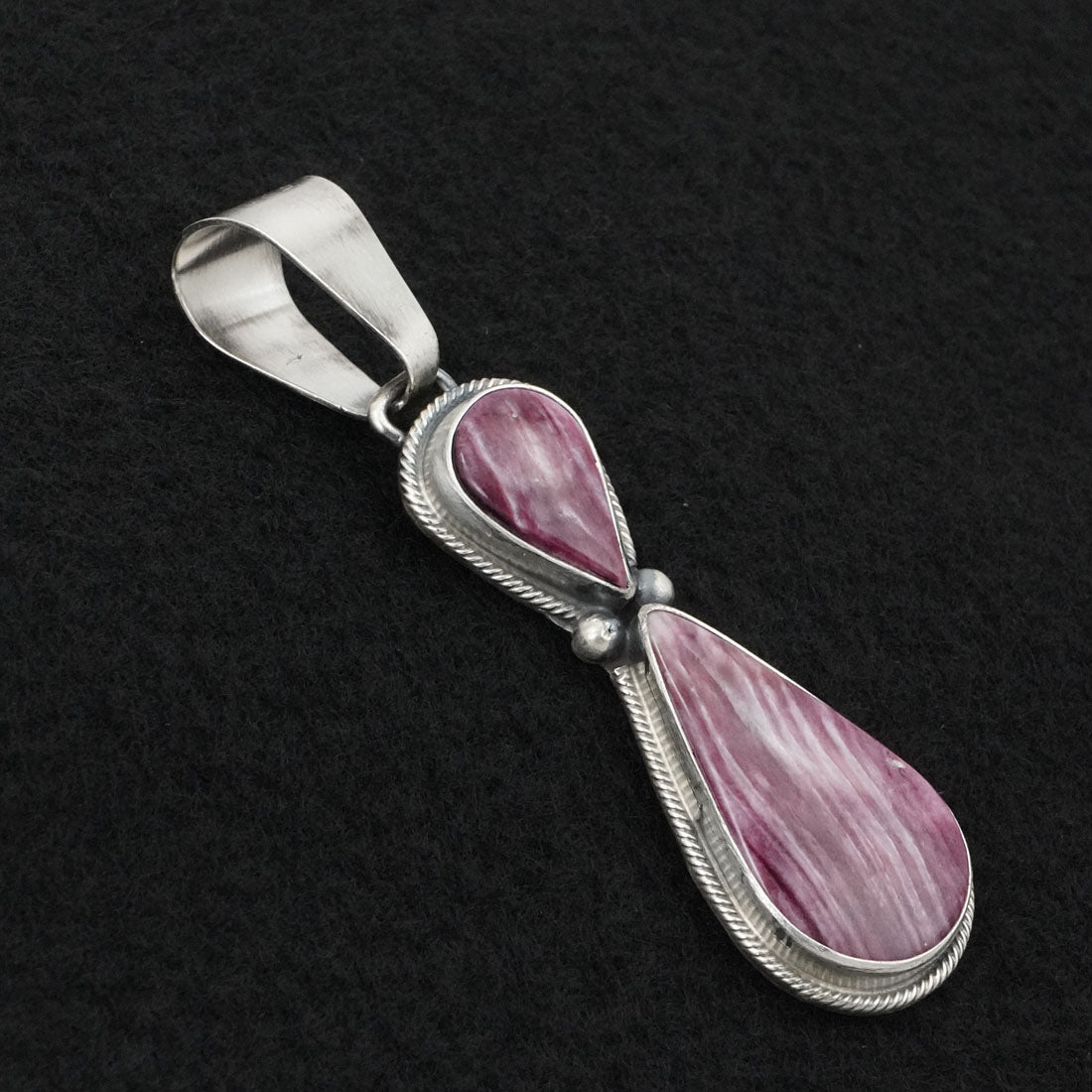 Kathleen Livingston Spiny Oyster & Sterling Silver Pendant