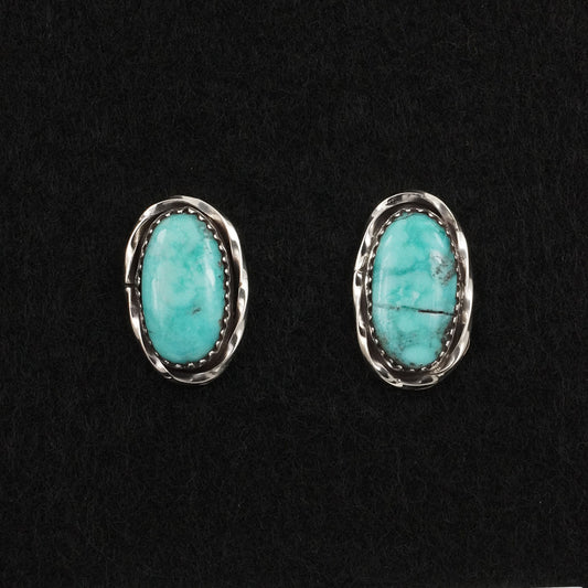 Ernest Hawthorne Turquoise & Sterling Silver Earrings