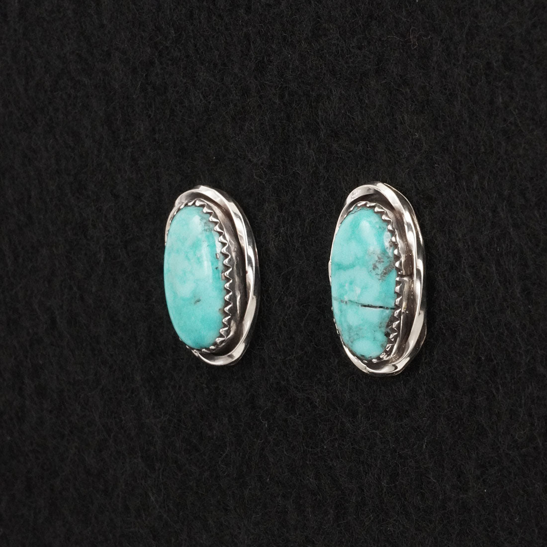 Ernest Hawthorne Turquoise & Sterling Silver Earrings