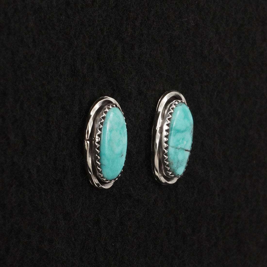 Ernest Hawthorne Turquoise & Sterling Silver Earrings