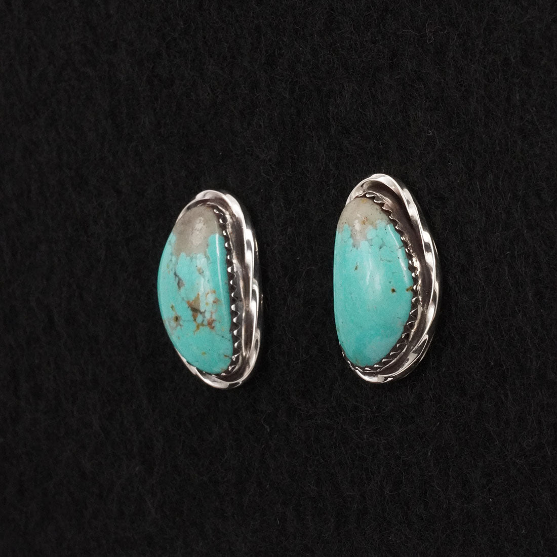 Ernest Hawthorne Turquoise & Sterling Silver Earrings