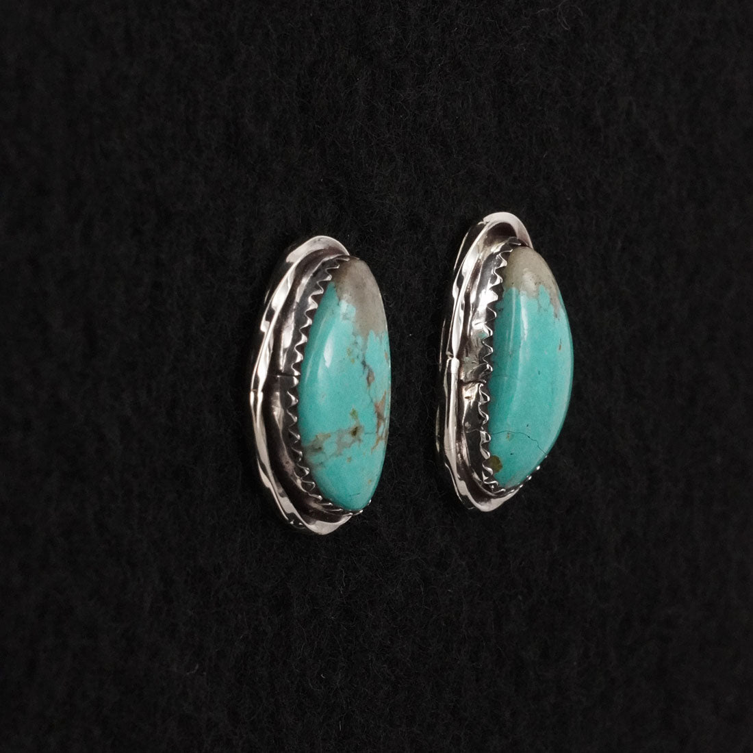 Ernest Hawthorne Turquoise & Sterling Silver Earrings