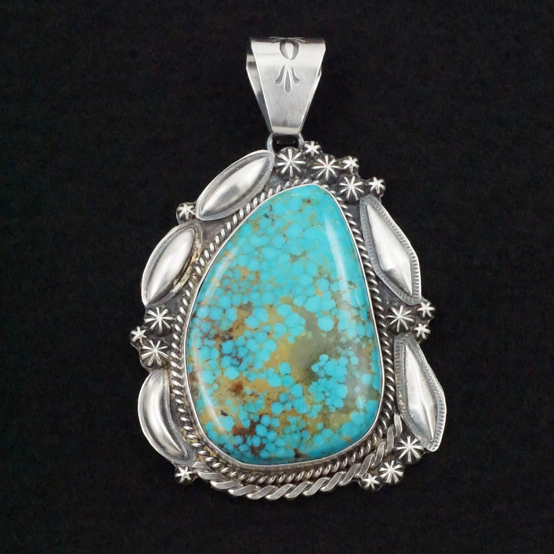 Raymond Delgarito Turquoise & Sterling Silver Pendant