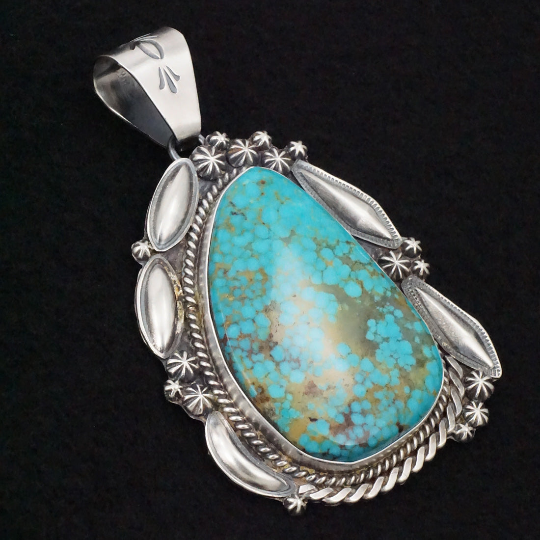 Raymond Delgarito Turquoise & Sterling Silver Pendant