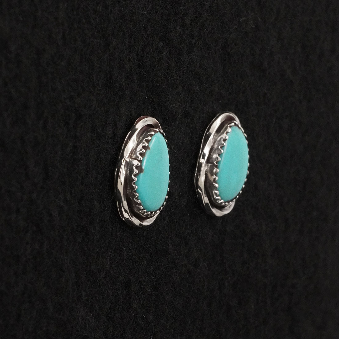 Ernest Hawthorne Turquoise & Sterling Silver Earrings