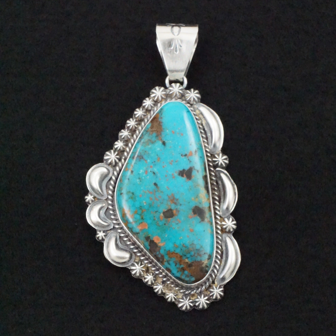 Raymond Delgarito Turquoise & Sterling Silver Pendant