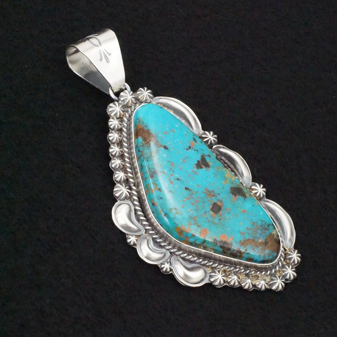 Raymond Delgarito Turquoise & Sterling Silver Pendant