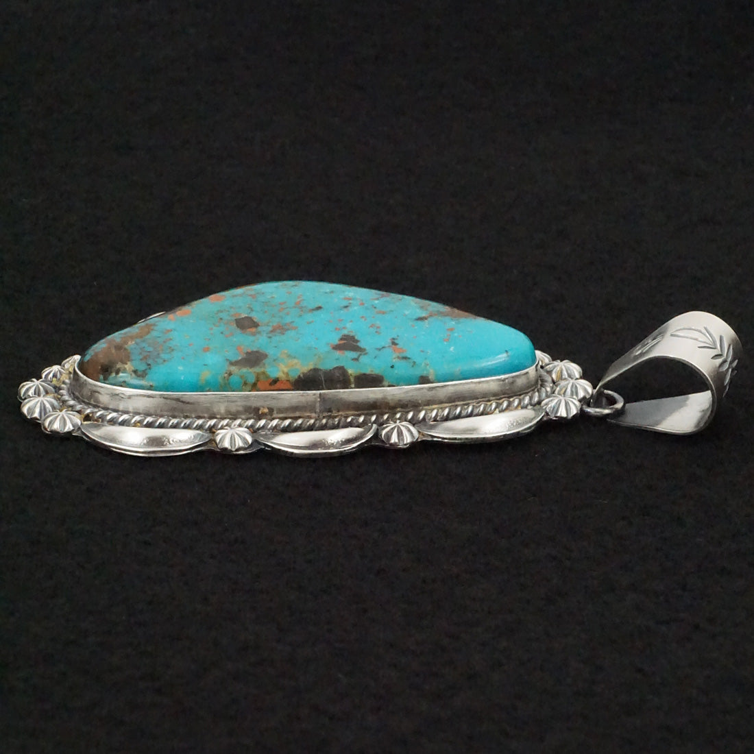 Raymond Delgarito Turquoise & Sterling Silver Pendant