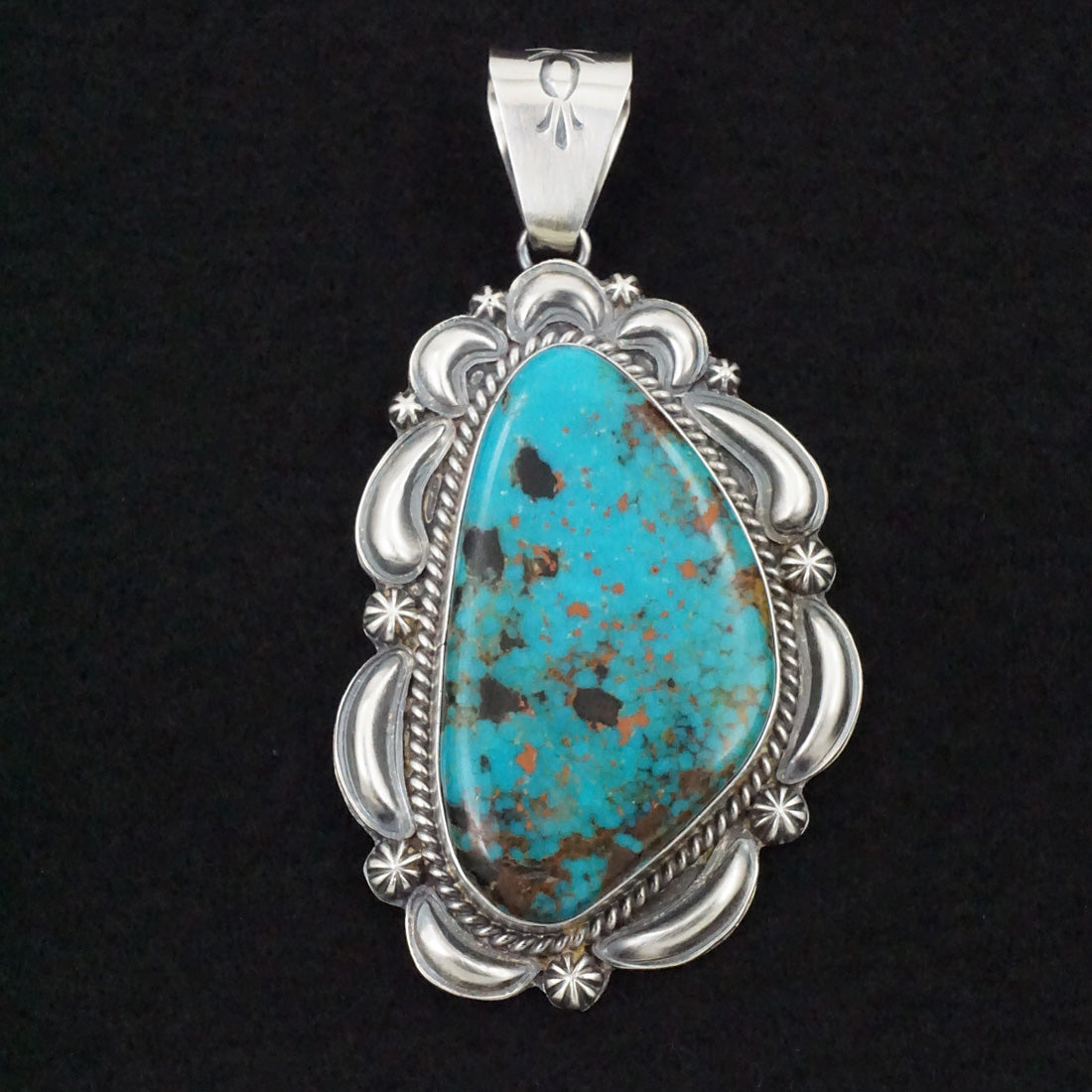 Raymond Delgarito Turquoise & Sterling Silver Pendant