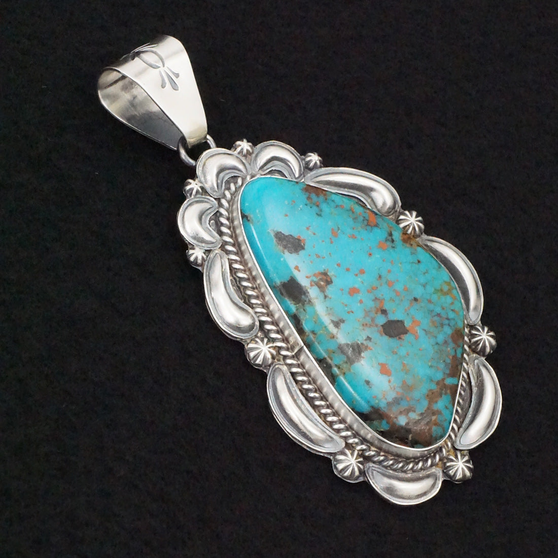 Raymond Delgarito Turquoise & Sterling Silver Pendant