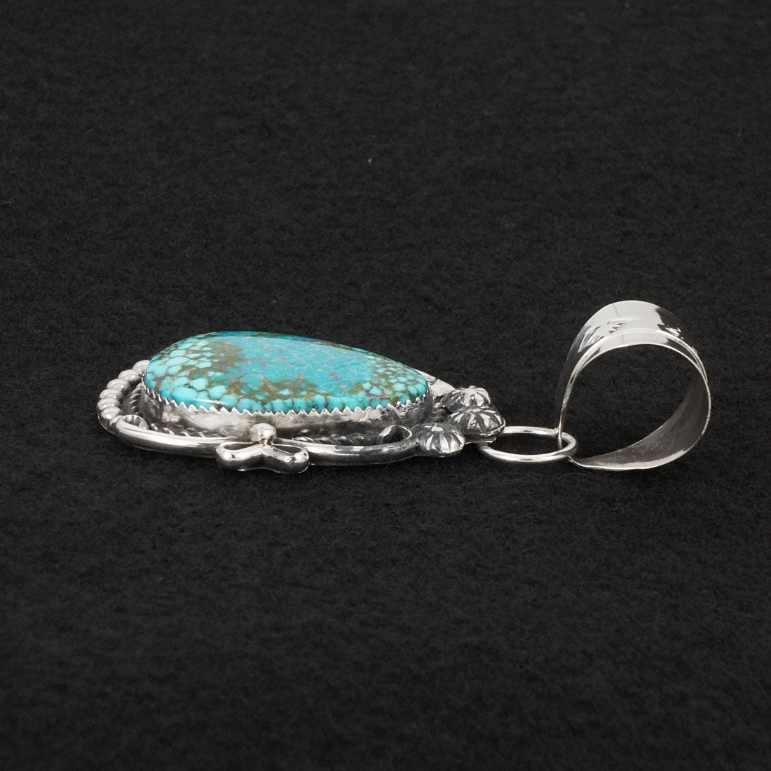 Phil Nez Turquoise & Sterling Silver Pendant