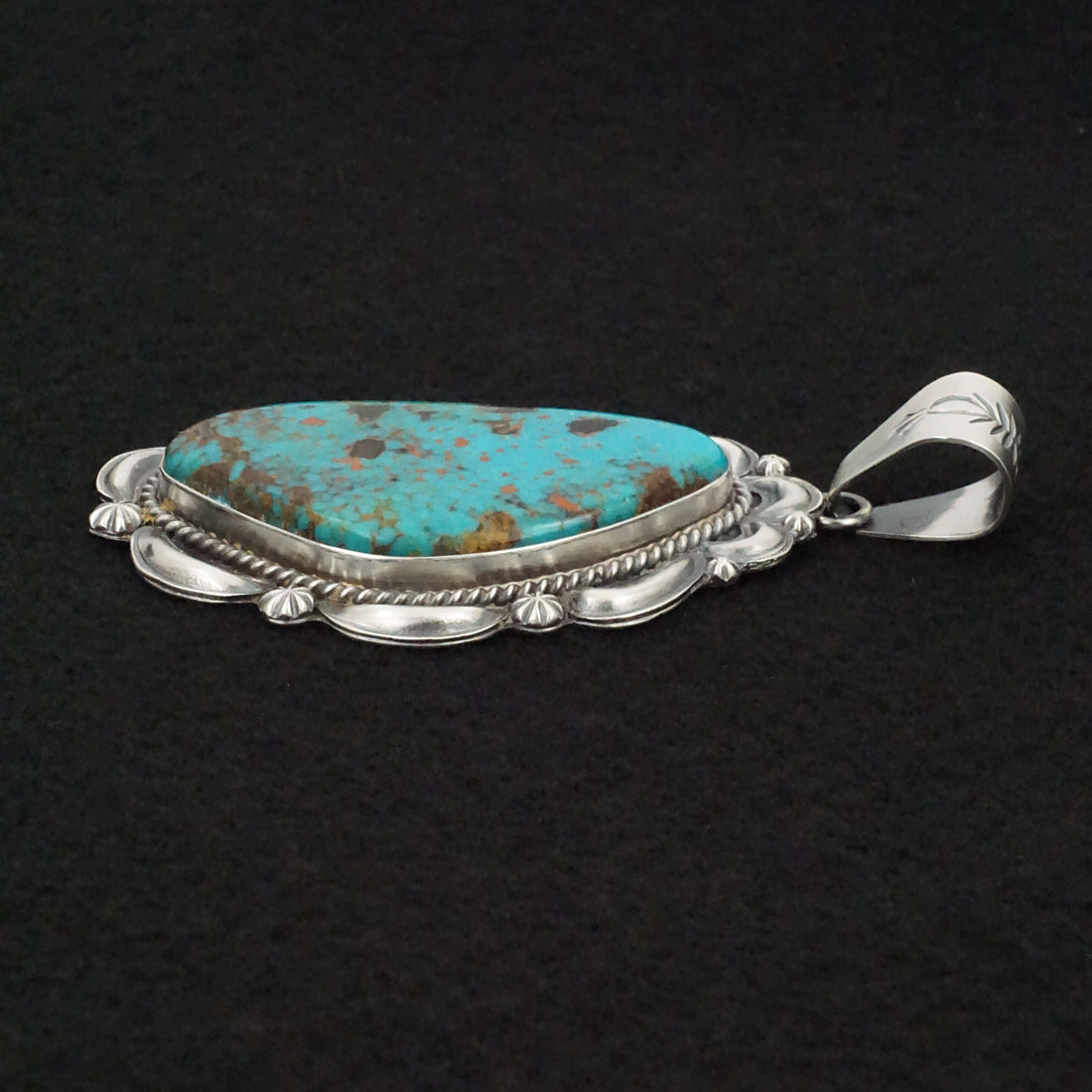 Raymond Delgarito Turquoise & Sterling Silver Pendant