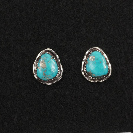 Ernest Hawthorne Turquoise & Sterling Silver Earrings