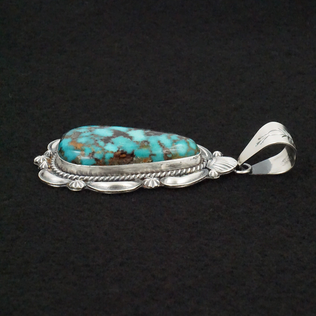 Raymond Delgarito Turquoise & Sterling Silver Pendant