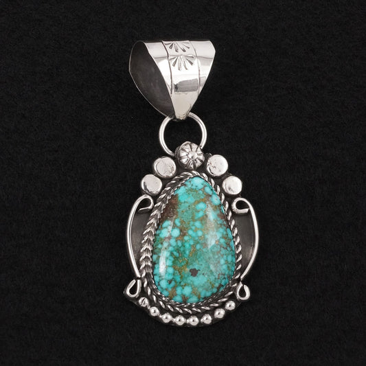 Phil Nez Turquoise & Sterling Silver Pendant