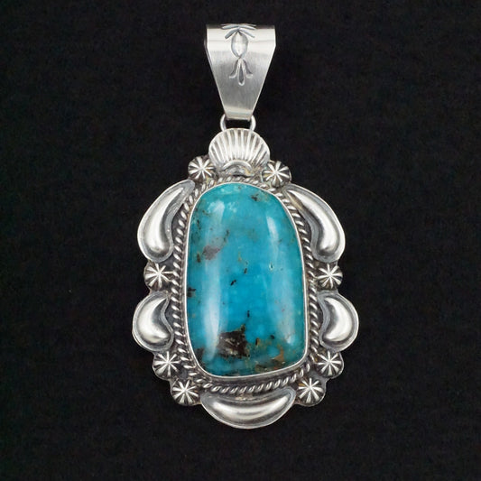 Raymond Delgarito Turquoise & Sterling Silver Pendant